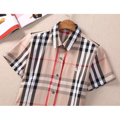 Replica Burberry Shirts Short Sleeved For Women #1346645 $36.00 USD for Wholesale