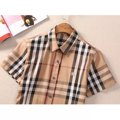 Replica Burberry Shirts Short Sleeved For Women #1346646 $36.00 USD for Wholesale
