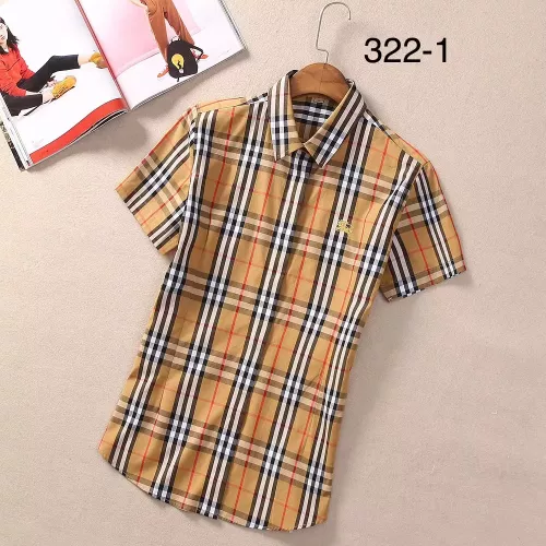 Burberry Shirts Short Sleeved For Women #1346647 $36.00 USD, Wholesale Replica Burberry Shirts
