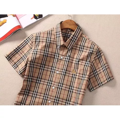 Replica Burberry Shirts Short Sleeved For Women #1346649 $36.00 USD for Wholesale