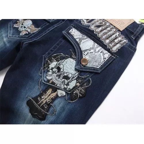 Replica Philipp Plein PP Jeans For Men #1346780 $48.00 USD for Wholesale