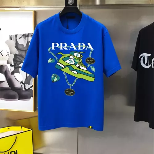 Prada T-Shirts Short Sleeved For Men #1346990 $40.00 USD, Wholesale Replica Prada T-Shirts