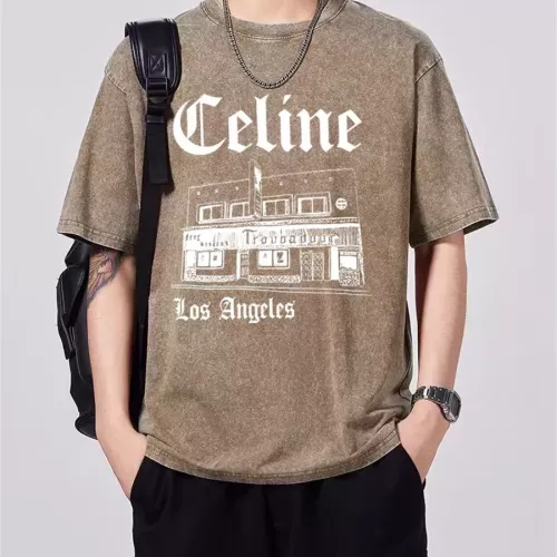 Celine T-Shirts Short Sleeved For Men #1347006 $45.00 USD, Wholesale Replica Celine T-Shirts