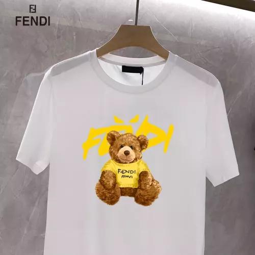 Replica Fendi T-Shirts Short Sleeved For Unisex #1347111 $25.00 USD for Wholesale