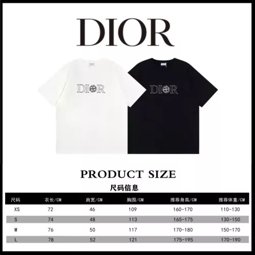 Replica Christian Dior T-Shirts Short Sleeved For Unisex #1347156 $41.00 USD for Wholesale