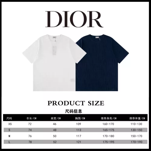 Replica Christian Dior T-Shirts Short Sleeved For Unisex #1347166 $45.00 USD for Wholesale