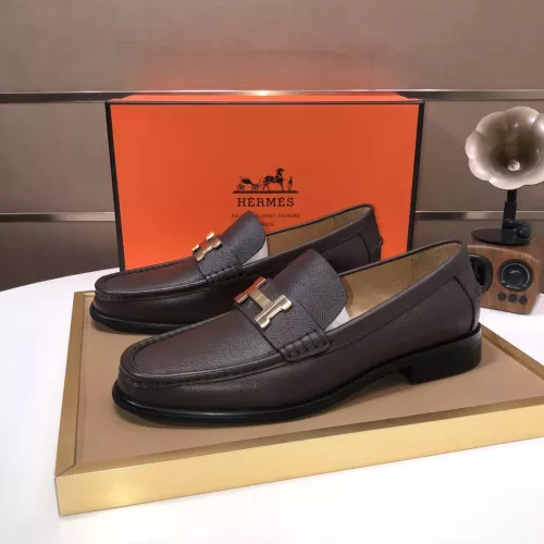 Hermes Leather Shoes For Men #1347405 $100.00 USD, Wholesale Replica Hermes Leather Shoes