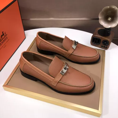 Replica Hermes Leather Shoes For Men #1347409 $100.00 USD for Wholesale
