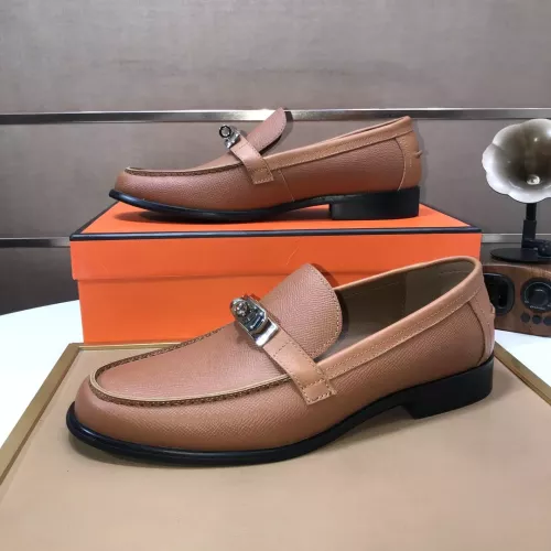 Replica Hermes Leather Shoes For Men #1347409 $100.00 USD for Wholesale