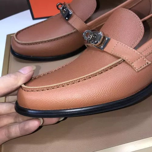 Replica Hermes Leather Shoes For Men #1347409 $100.00 USD for Wholesale