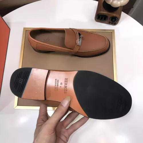 Replica Hermes Leather Shoes For Men #1347409 $100.00 USD for Wholesale