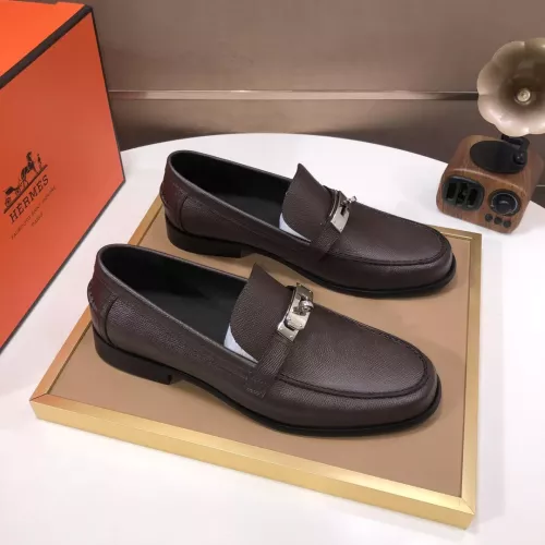 Replica Hermes Leather Shoes For Men #1347410 $100.00 USD for Wholesale