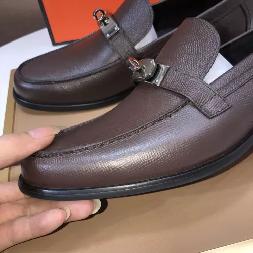 Replica Hermes Leather Shoes For Men #1347410 $100.00 USD for Wholesale