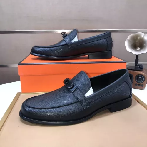 Replica Hermes Leather Shoes For Men #1347411 $100.00 USD for Wholesale