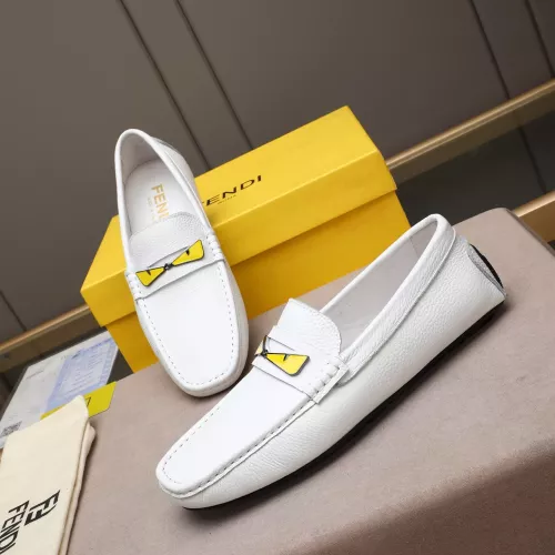 Fendi Leather Shoes For Men #1347414 $80.00 USD, Wholesale Replica Fendi Leather Shoes