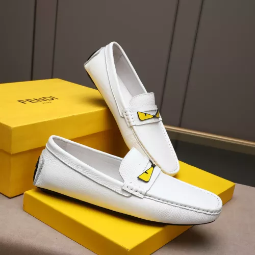 Replica Fendi Leather Shoes For Men #1347414 $80.00 USD for Wholesale