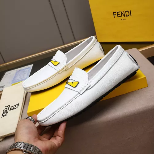 Replica Fendi Leather Shoes For Men #1347414 $80.00 USD for Wholesale