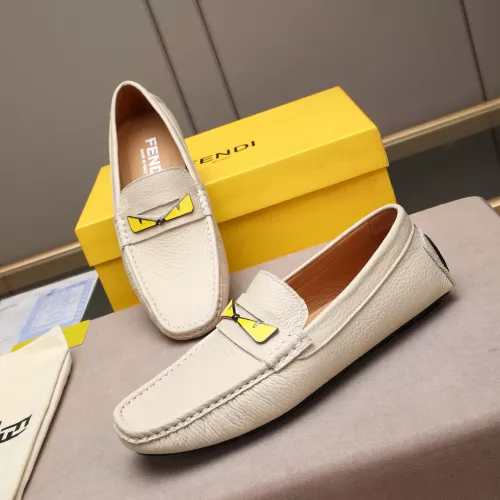 Fendi Leather Shoes For Men #1347415 $80.00 USD, Wholesale Replica Fendi Leather Shoes