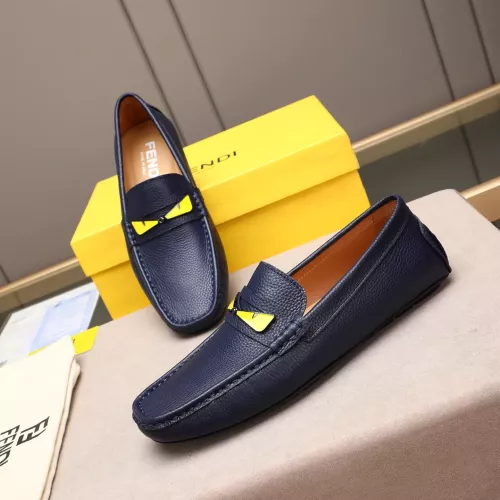 Fendi Leather Shoes For Men #1347416 $80.00 USD, Wholesale Replica Fendi Leather Shoes