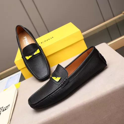 Fendi Leather Shoes For Men #1347417 $80.00 USD, Wholesale Replica Fendi Leather Shoes