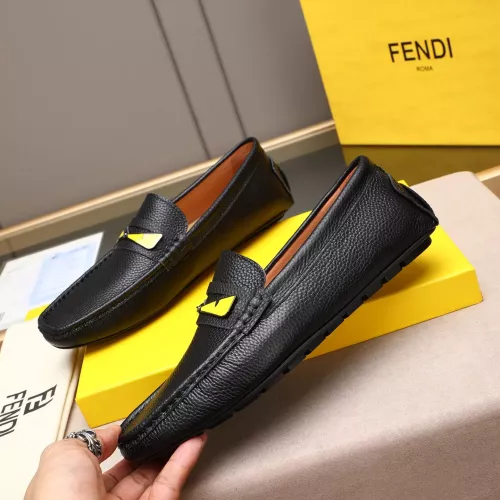 Replica Fendi Leather Shoes For Men #1347417 $80.00 USD for Wholesale