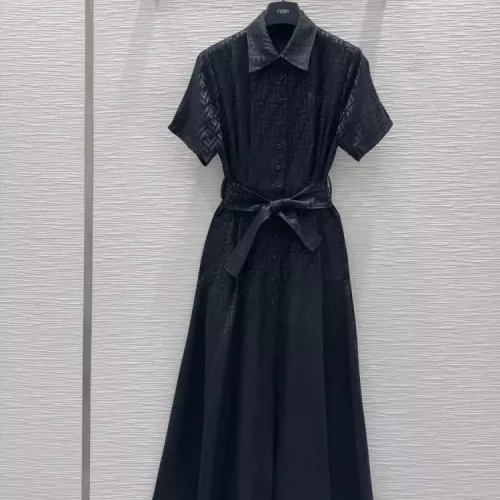 Fendi Dresses Short Sleeved For Women #1347437 $80.00 USD, Wholesale Replica Fendi Dresses