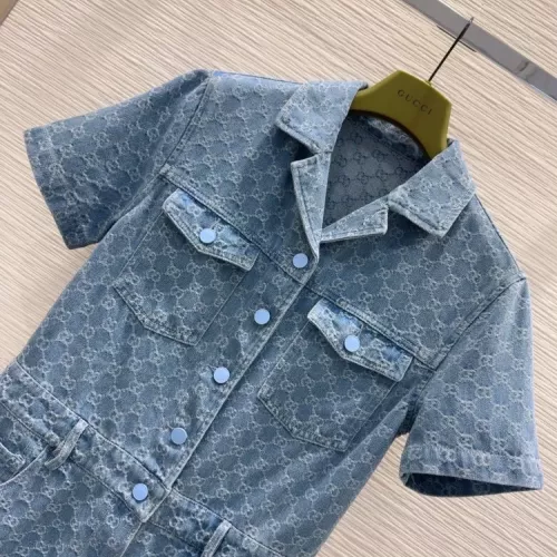 Replica Gucci Dresses Short Sleeved For Women #1347440 $82.00 USD for Wholesale