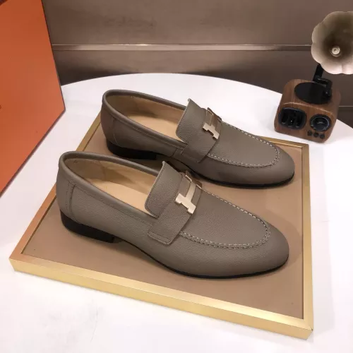 Replica Hermes Leather Shoes For Men #1347443 $100.00 USD for Wholesale