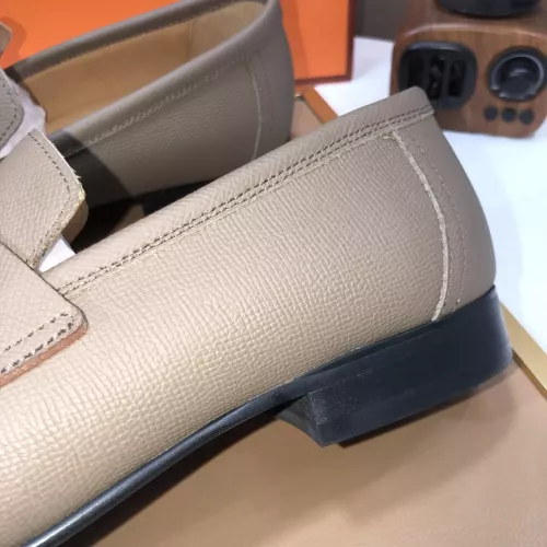 Replica Hermes Leather Shoes For Men #1347443 $100.00 USD for Wholesale