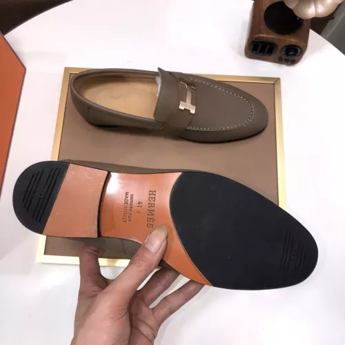Replica Hermes Leather Shoes For Men #1347443 $100.00 USD for Wholesale