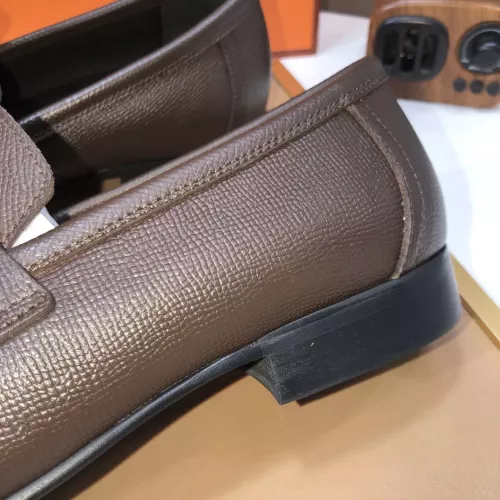 Replica Hermes Leather Shoes For Men #1347445 $100.00 USD for Wholesale