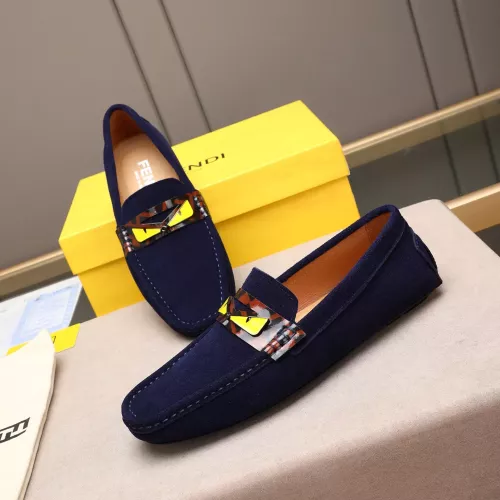 Fendi Leather Shoes For Men #1347511 $80.00 USD, Wholesale Replica Fendi Leather Shoes