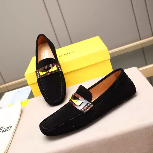 Fendi Leather Shoes For Men #1347512 $80.00 USD, Wholesale Replica Fendi Leather Shoes