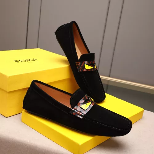 Replica Fendi Leather Shoes For Men #1347512 $80.00 USD for Wholesale