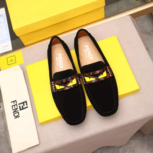 Replica Fendi Leather Shoes For Men #1347512 $80.00 USD for Wholesale