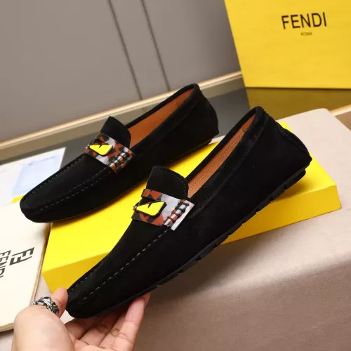 Replica Fendi Leather Shoes For Men #1347512 $80.00 USD for Wholesale