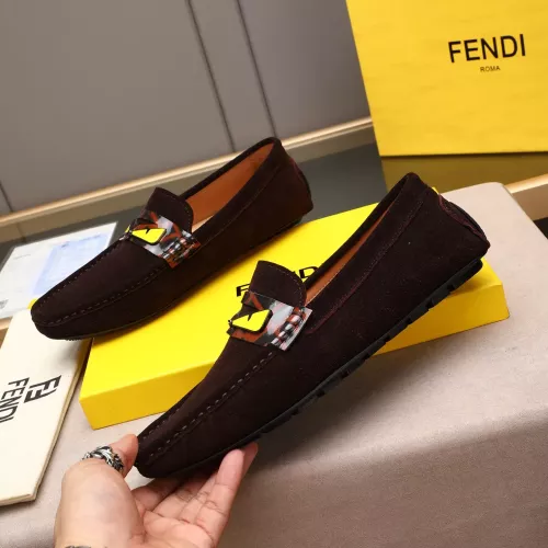 Replica Fendi Leather Shoes For Men #1347513 $80.00 USD for Wholesale