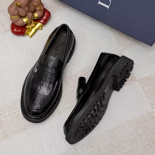 Replica Christian Dior Leather Shoes For Men #1347517 $98.00 USD for Wholesale
