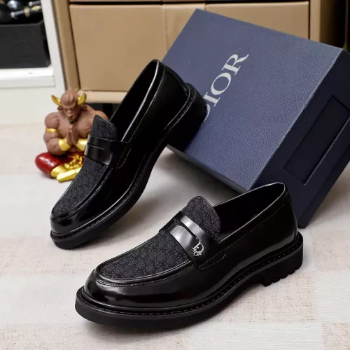 Christian Dior Leather Shoes For Men #1347522 $98.00 USD, Wholesale Replica Christian Dior Leather Shoes