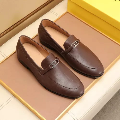 Replica Fendi Leather Shoes For Men #1347856 $88.00 USD for Wholesale