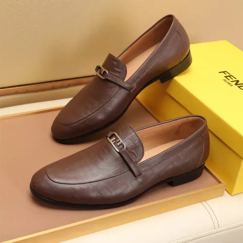 Replica Fendi Leather Shoes For Men #1347856 $88.00 USD for Wholesale