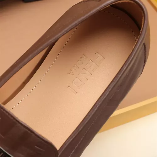 Replica Fendi Leather Shoes For Men #1347856 $88.00 USD for Wholesale