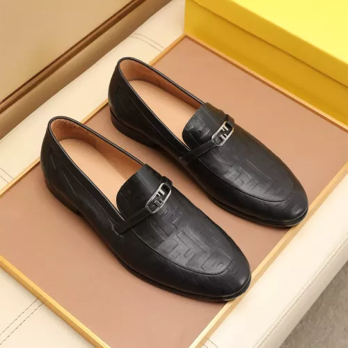 Replica Fendi Leather Shoes For Men #1347858 $88.00 USD for Wholesale