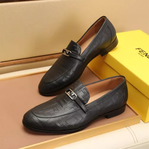 Replica Fendi Leather Shoes For Men #1347858 $88.00 USD for Wholesale