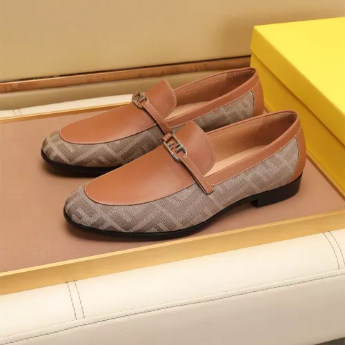 Replica Fendi Leather Shoes For Men #1347863 $88.00 USD for Wholesale