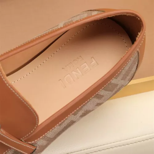 Replica Fendi Leather Shoes For Men #1347863 $88.00 USD for Wholesale