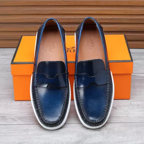 Replica Hermes Leather Shoes For Men #1347869 $96.00 USD for Wholesale