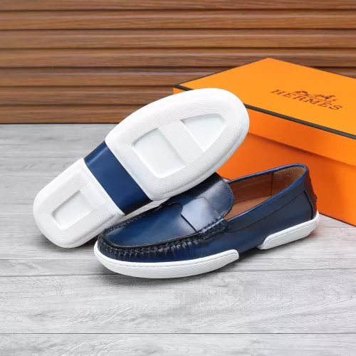 Replica Hermes Leather Shoes For Men #1347869 $96.00 USD for Wholesale