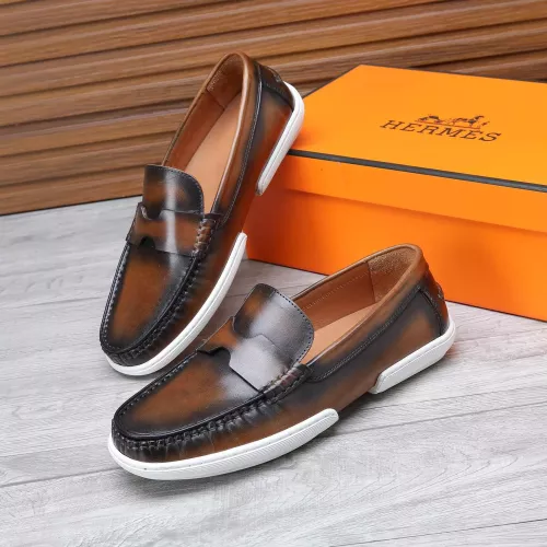 Hermes Leather Shoes For Men #1347875 $96.00 USD, Wholesale Replica Hermes Leather Shoes