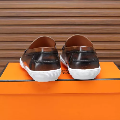 Replica Hermes Leather Shoes For Men #1347875 $96.00 USD for Wholesale